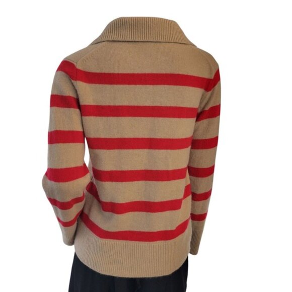 $220 MSRP Banana Republic 100% Cashmere Pullover Rugby Polo Sweater Size XS - Picture 3 of 15